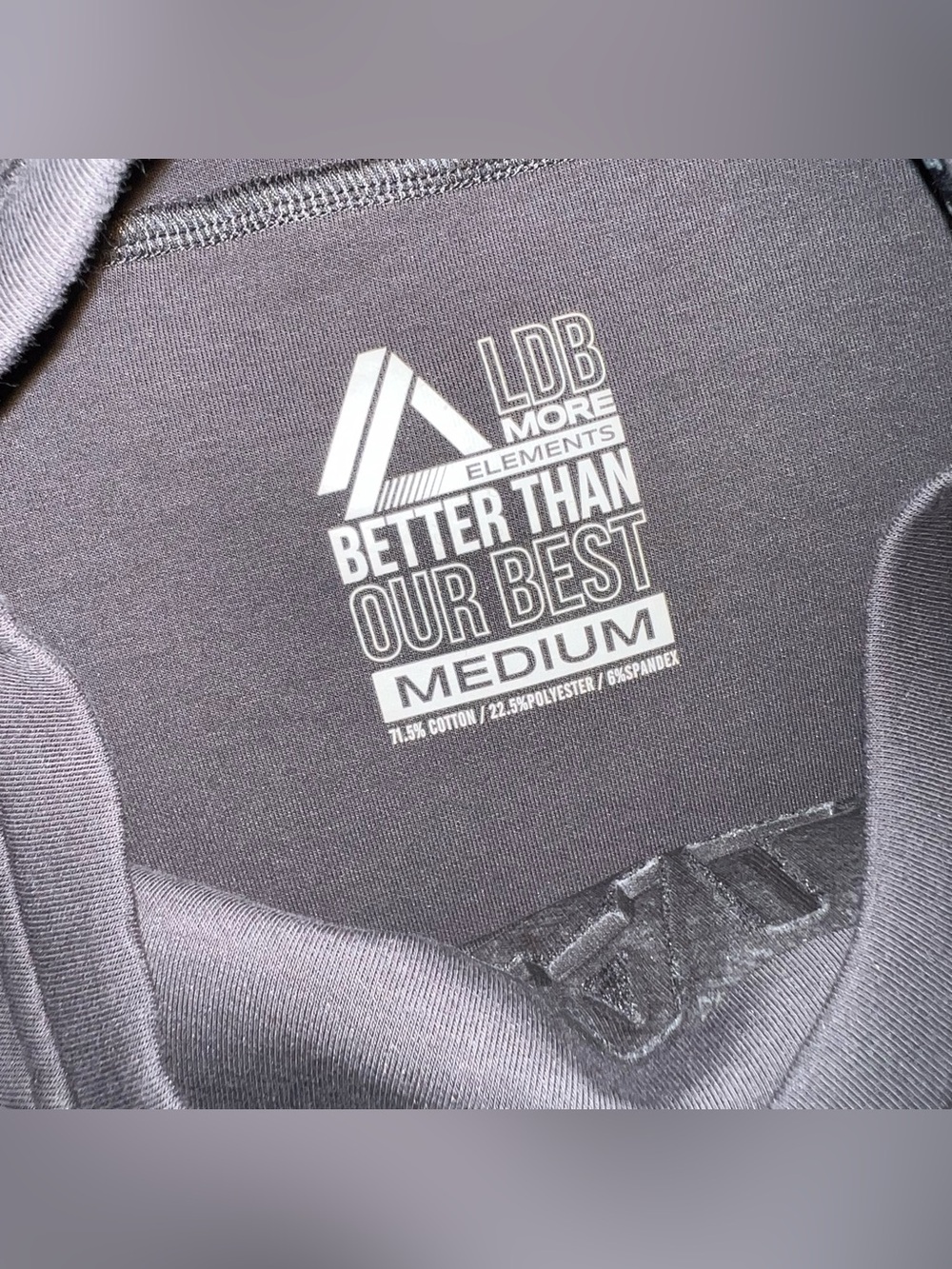 Alphalete Black Embossed Logo Crewneck - Picture 2 of 3